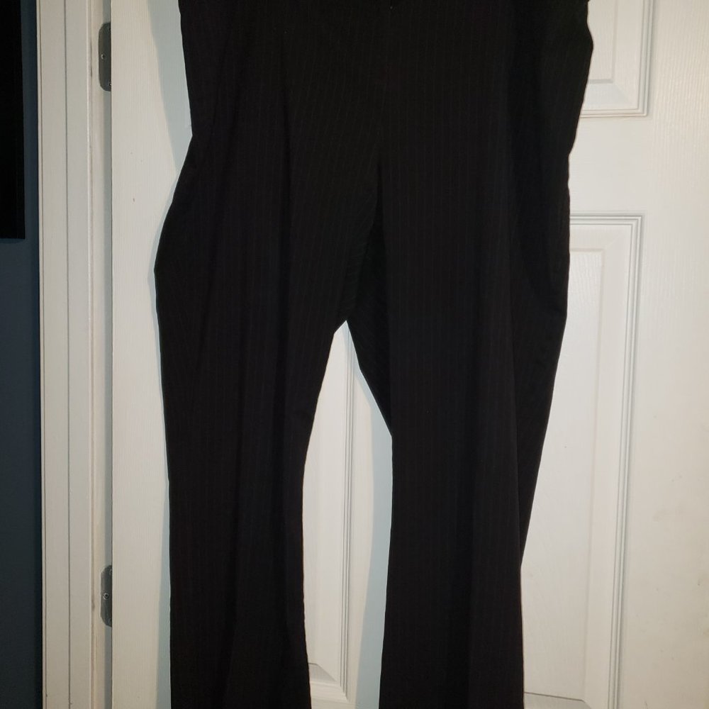My Michelle red and black pin stripe pants 24W